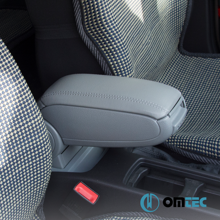 Kol Dayama V1 (Suni Deri + ABS + USB) Gri - Ford Focus - HB 3D III PRE - FL - (2011 - 2015)