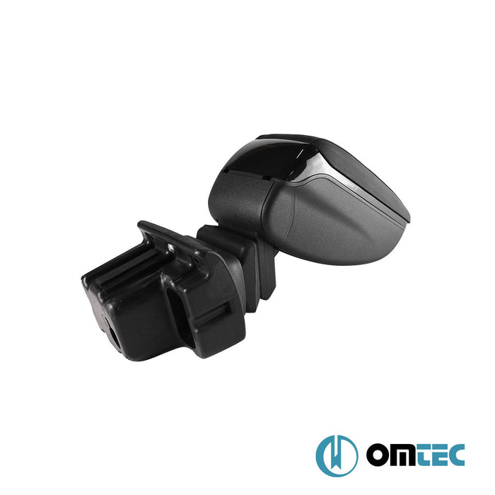 Kol Dayama V2 (Suni Deri + Sürgülü + ABS + USB) Siyah - Ford Focus - HB 3D III PRE - FL - (2011 - 2015)