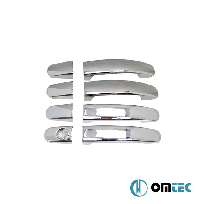 Kapı Kolu 4 Kapı 8 Prç. (H1S2) Paslanmaz Çelik (Parlak) (Keyless) - Ford C - Max - MPV II - (2010 - 2019)