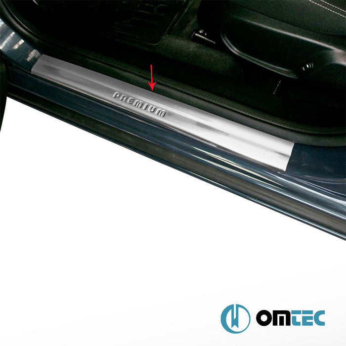 Premium Kapı Eşiği 4 Prç. Paslanmaz Çelik (Parlak) - Ford Mondeo - SD CD345 - (2007 - 2014)