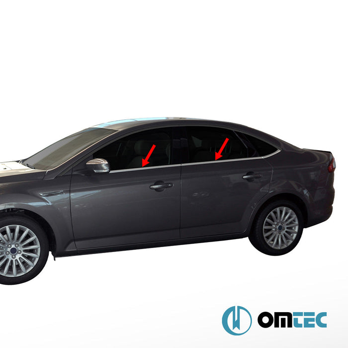 Cam Çıtası 6 Prç. Paslanmaz Çelik (Parlak) - Ford Mondeo - SD CD345 - (2007 - 2014)