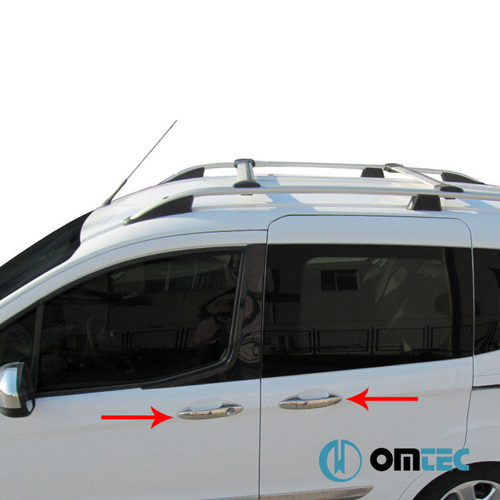 Kapı Kolu 4 Kapı 8 Prç. (H1) Paslanmaz Çelik (Parlak) - Ford Tourneo Custom - VAN V362 - (2013 - 2023)