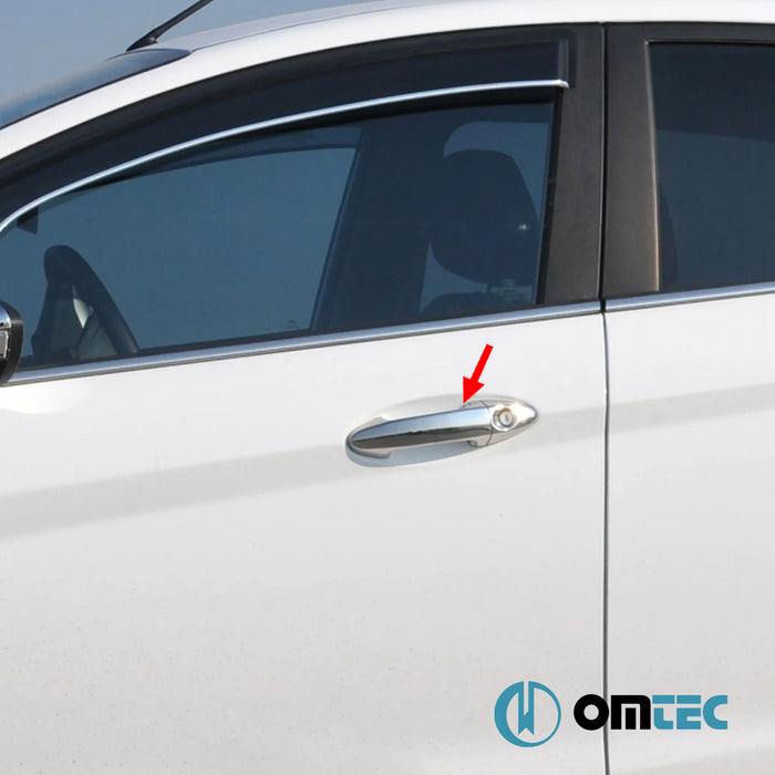 Kapı Kolu 2 Kapı 4 Prç. (H1) Paslanmaz Çelik - Ford Fiesta - HB 5D VI - (2009 - 2017)