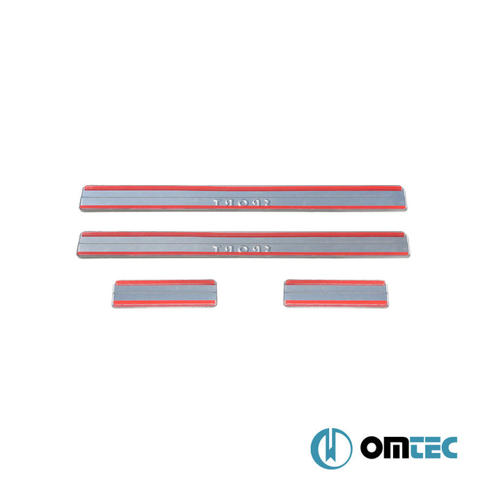 Sport Kapı Eşiği 4 Prç. Paslanmaz Çelik (Parlak) - Ford Focus - SD IV - (2018 - )