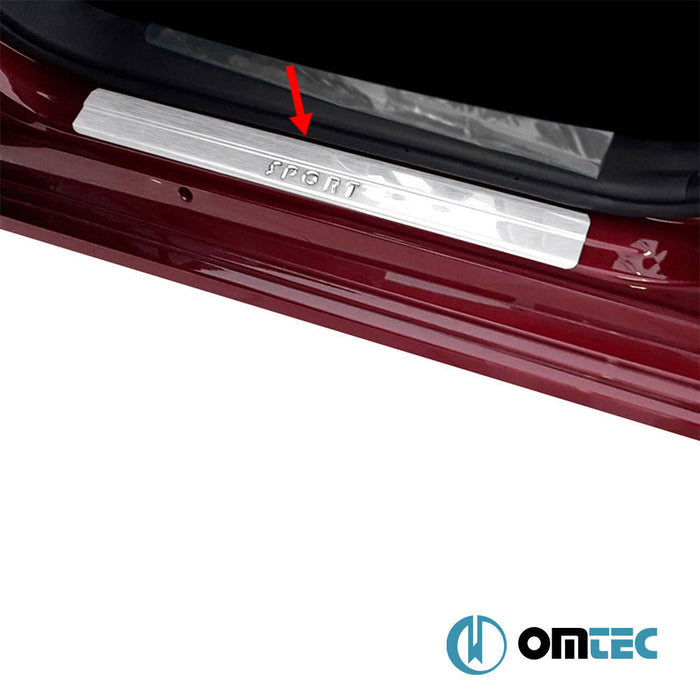 Sport Kapı Eşiği 4 Prç. Paslanmaz Çelik (Parlak) - Toyota Corolla - SD E210 - (2019 - )