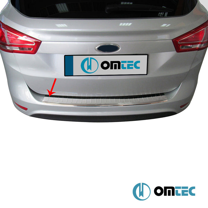 Arka Tampon Eşiği Paslanmaz Çelik (Taşlı) - Ford B - Max - MPV I - (2012 - 2017)