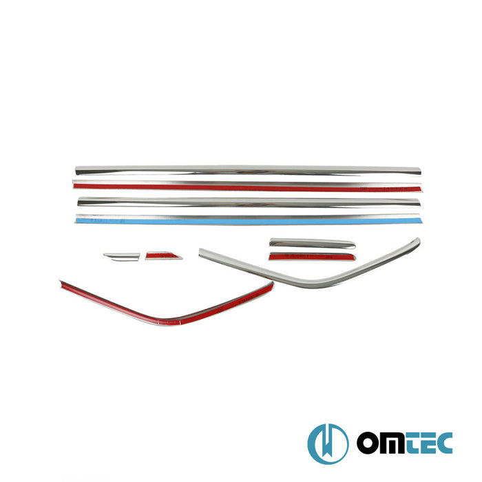 Cam Çıtası 10 Prç. Paslanmaz Çelik (Parlak) - Ford Kuga - SUV C520 - (2013 - 2020)