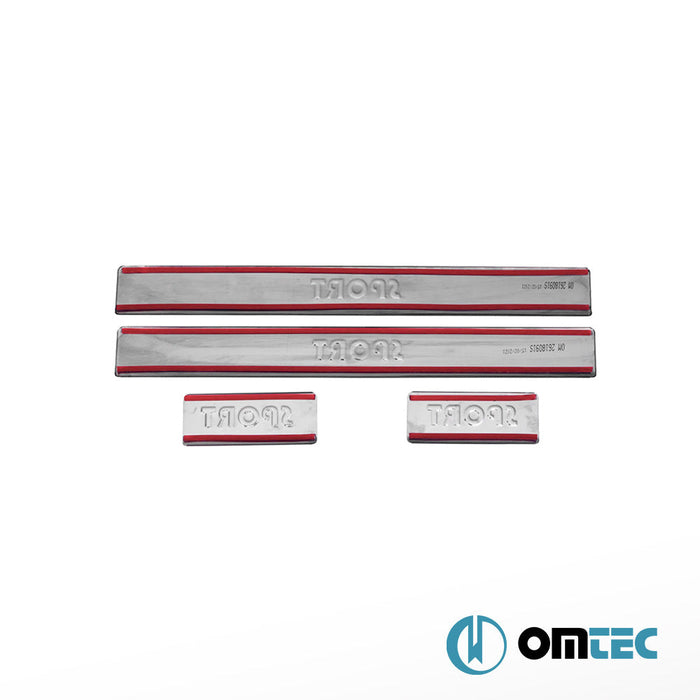 Sport Kapı Eşiği 4 Prç. Paslanmaz Çelik (Parlak) - Ford Mondeo - SD CD391 - (2014 - 2022)