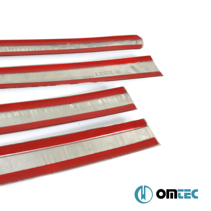 Yan Kapı Çıtası 4 Prç. Paslanmaz Çelik (Parlak) - Volkswagen Amarok - PK 2H - (2010 - 2022)