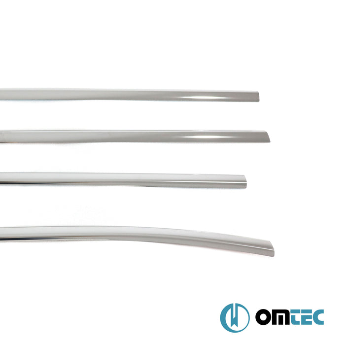 Cam Çıtası 4 Prç. Paslanmaz Çelik (Parlak) - Ford Ranger - PK T6 FL II - (2019 - 2022)