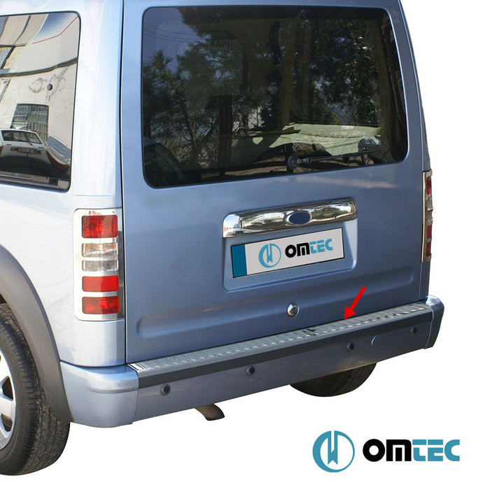 Arka Tampon Eşiği Paslanmaz Çelik (Parlak) - Ford Tourneo Connect - MVN P65 - (2002 - 2014)