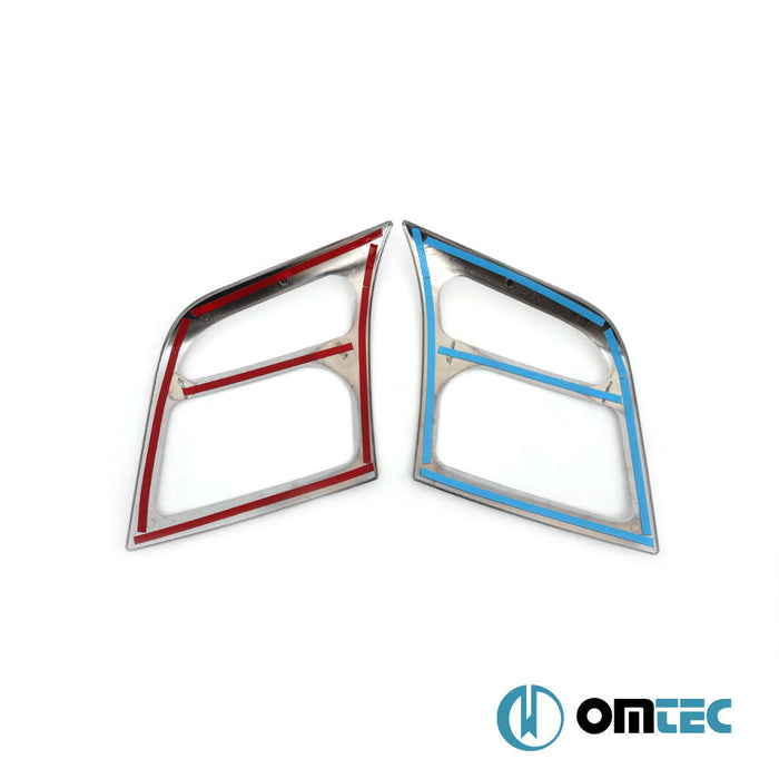 Far Çerçevesi 2 Prç. ABS Saten Krom - Ford Tourneo Connect - MVN P65 - (2002 - 2014)