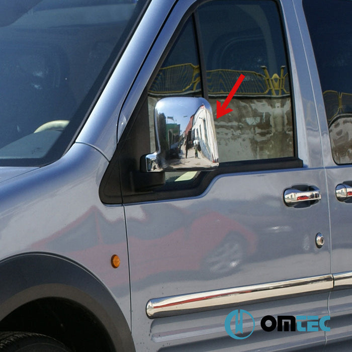 Ayna Kapağı 2 Prç. ABS Krom - Ford Transit Connect - MVN P65 PRE - FL - (2002 - 2009)