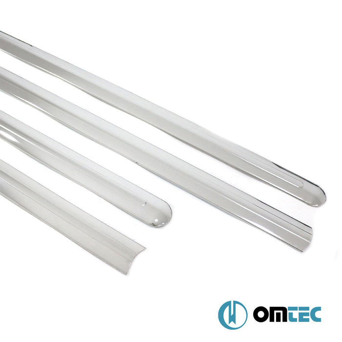 Yan Kapı Çıtası 4 Prç. Paslanmaz Çelik (Parlak) - Ford Transit Connect - MVN P65 - (2002 - 2014)