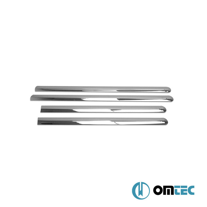 Yan Kapı Çıtası 4 Prç. Paslanmaz Çelik (Parlak) (L2.) - Ford Transit Connect - MVN P65 - (2002 - 2014)