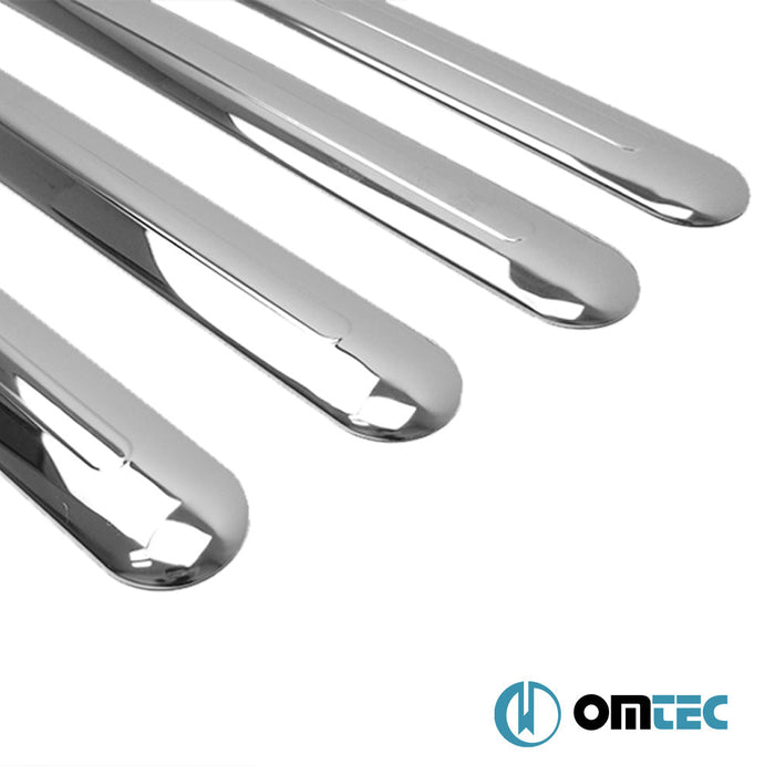 Yan Kapı Çıtası 4 Prç. Paslanmaz Çelik (Parlak) (L2.) - Ford Transit Connect - MVN P65 - (2002 - 2014)