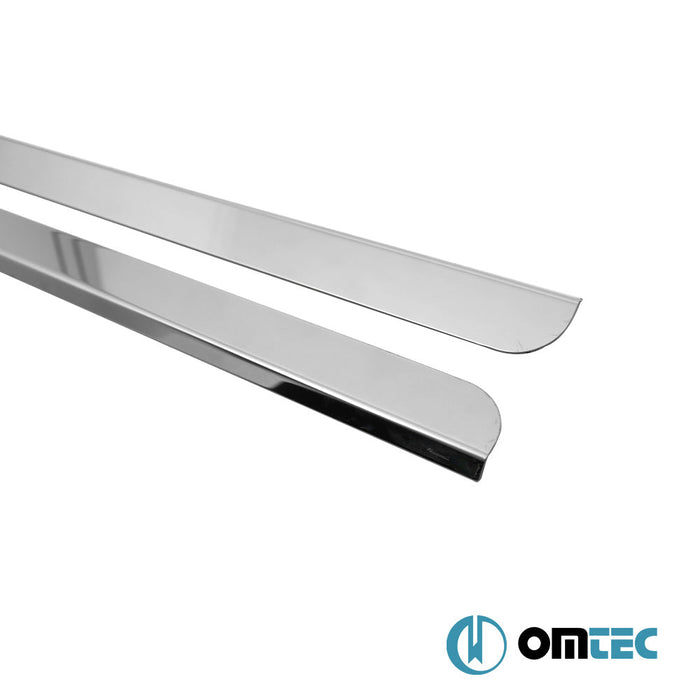 Sürgülü Kapı Çıtası 2 Prç. Paslanmaz (Parlak) - Ford Transit Connect - MVN P65 - (2002 - 2014)