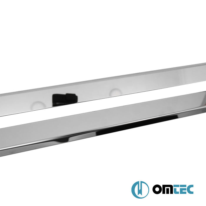 Sürgülü Kapı Çıtası 2 Prç. Paslanmaz (Parlak) - Ford Transit Connect - MVN P65 - (2002 - 2014)