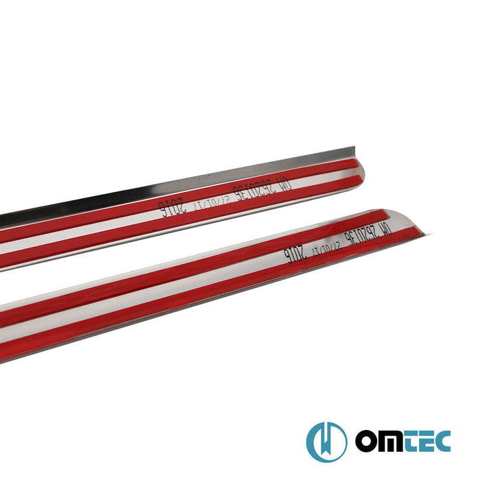 Sürgülü Kapı Çıtası 2 Prç. Paslanmaz (Parlak) - Ford Tourneo Connect - MVN P65 - (2002 - 2014)