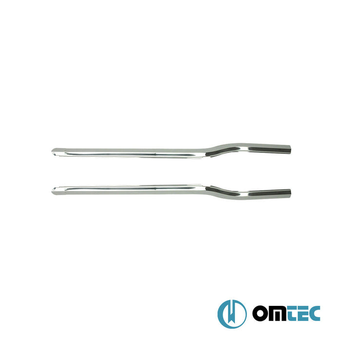 Cam Çıtası 2 Prç. Paslanmaz Çelik (Parlak) - Ford Tourneo Connect - MVN P65 - (2002 - 2014)