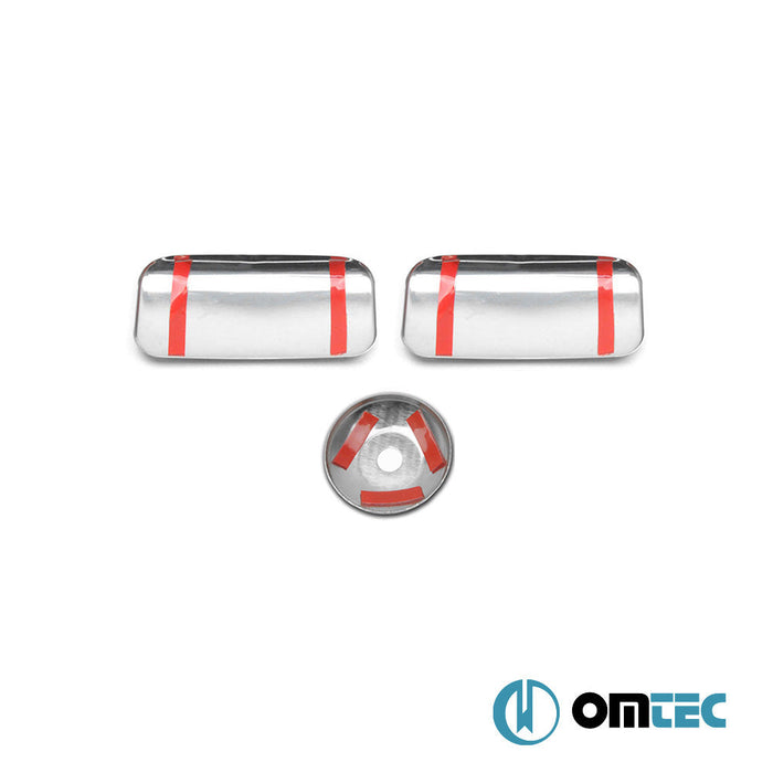 Kapı Kolu 2 Kapı 3 Prç. Paslanmaz Çelik (Parlak) - Ford Transit - VAN FA - (2000 - 2014)