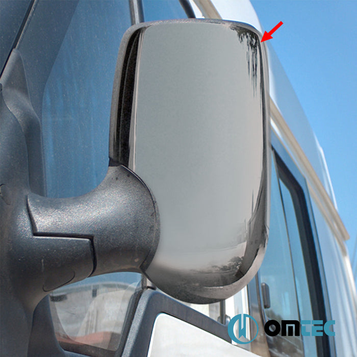 Ayna Kapağı 2 Prç. Abs Siyah Krom - Ford Transit - VAN FA -  (2000 - 2014)