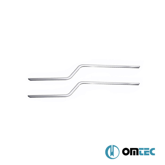 Cam Çıtası 2 Prç. Paslanmaz Çelik (Parlak) - Ford Transit - VAN FA - (2000 - 2014)