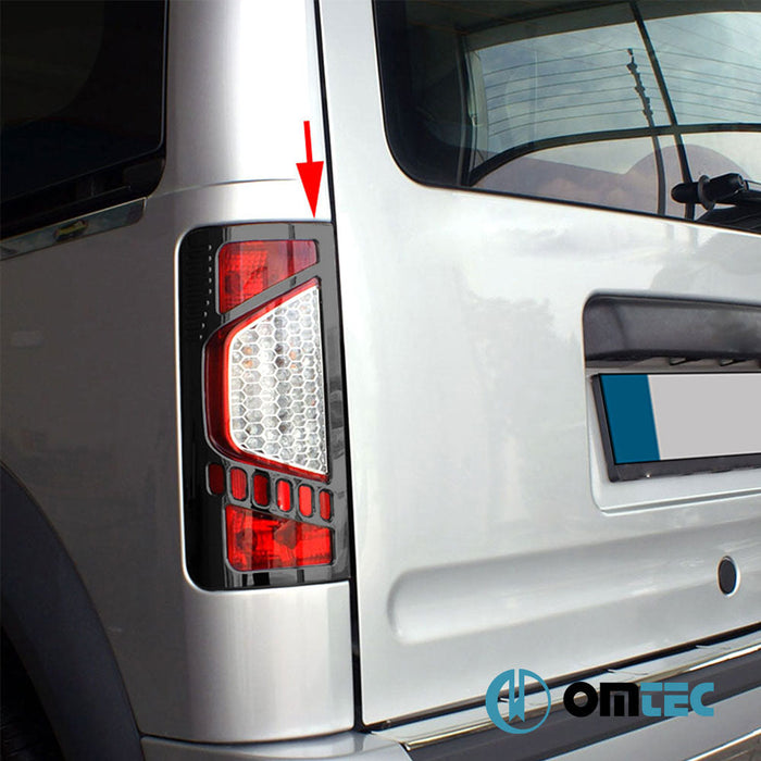 Stop Çerçevesi 2 Prç. ABS Siyah Krom - Ford Tourneo Connect - MVN P65 FL - (2009 - 2014)