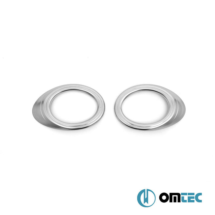 Sis Farı Çerçevesi 2 Prç. ABS Saten Krom - Ford Transit Connect - MVN P65 FL - (2009 - 2014)