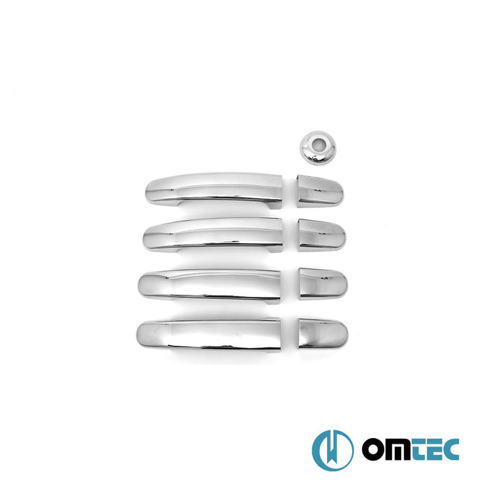 Kapı Kolu 4 Kapı 9 Prç. Paslanmaz Çelik (Parlak) - Ford Transit - VAN MK7 - (2014 - )