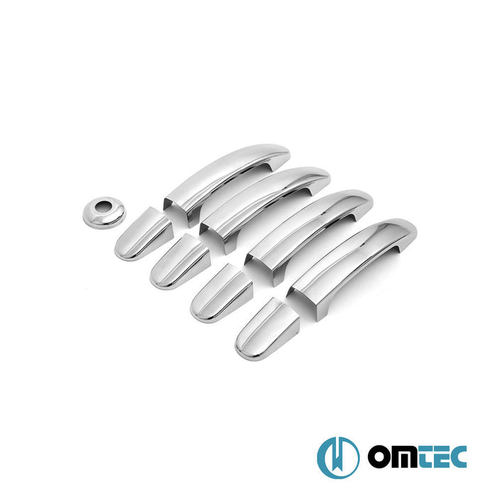 Kapı Kolu 4 Kapı 9 Prç. Paslanmaz Çelik (Parlak) - Ford Transit - VAN MK7 - (2014 - )