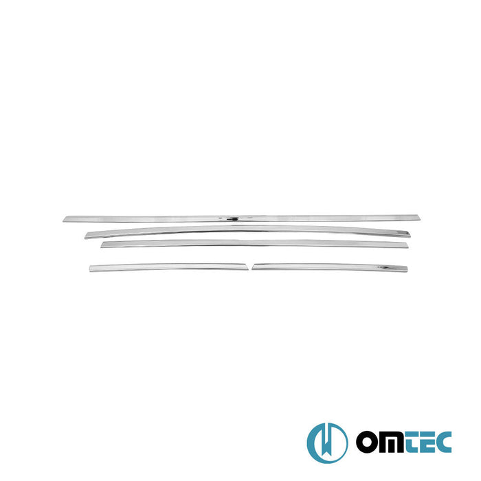 Ön Tampon Çıtası 5 Prç. P.Çelik (Parlak) - Ford Tourneo Custom - VAN V362 PRE - FL - (2013 - 2018)