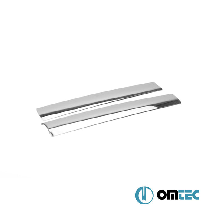 Ön Panjur (Logo Yanları) 2 Prç. P.Çelik (Parlak) - Ford Tourneo Custom - VAN V362 PRE - FL - (2013 - 2018)