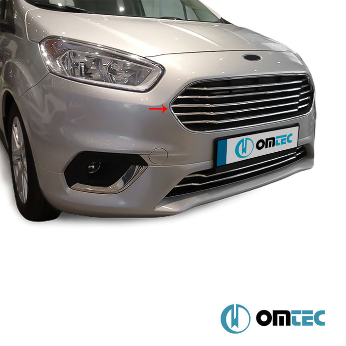 Ön Panjur Çerçevesi 4 Prç. P.Çelik (Parlak) - Ford Tourneo Custom - VAN V362 FL - (2018 - 2023)