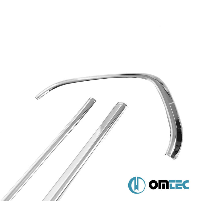 Ön Panjur Çerçevesi 4 Prç. P.Çelik (Parlak) - Ford Tourneo Custom - VAN V362 FL - (2018 - 2023)