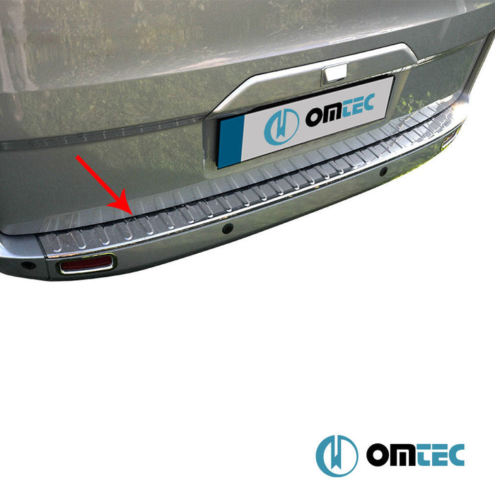 Arka Tampon Eşiği Paslanmaz Çelik (Parlak) - Ford Tourneo Custom - VAN V362 - (2013 - 2023)