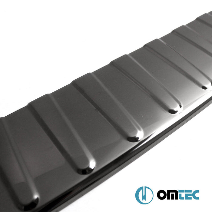 Arka Tampon Eşiği Paslanmaz Çelik (Siyah) - Ford Tourneo Custom - VAN V362 - (2013 - 2023)