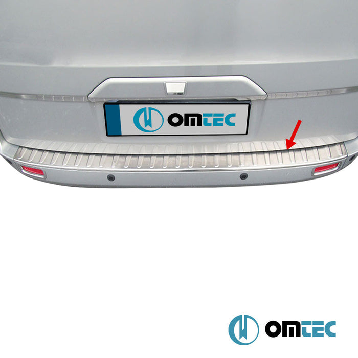 Arka Tampon Eşiği Paslanmaz Çelik (Taşlı) - Ford Tourneo Custom - VAN V362 - (2013 - 2023)