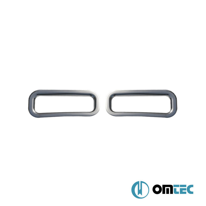 Reflektör Çerçevesi 2 Prç. Paslanmaz (Parlak) - Ford Tourneo Custom - VAN V362 - (2013 - 2023)