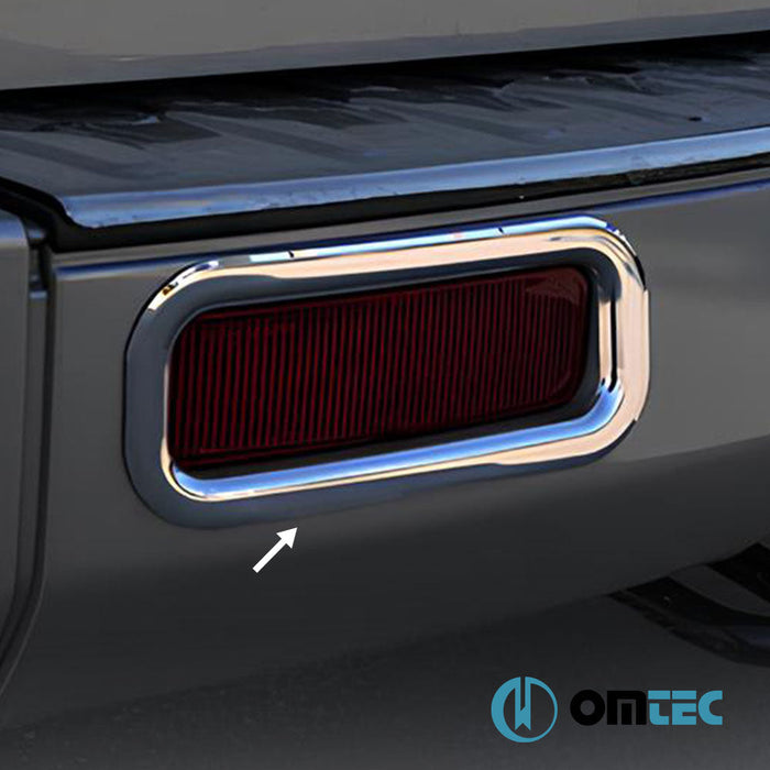 Reflektör Çerçevesi 2 Prç. Paslanmaz (Parlak) - Ford Tourneo Custom - VAN V362 - (2013 - 2023)