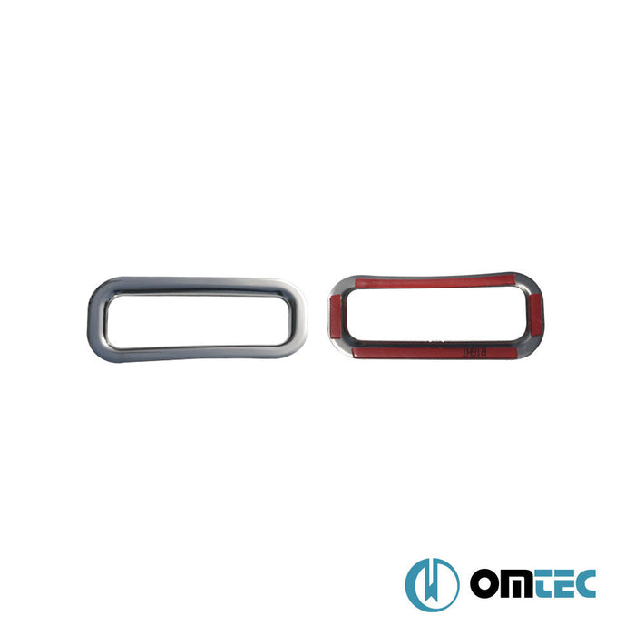 Reflektör Çerçevesi 2 Prç. Paslanmaz (Parlak) - Ford Tourneo Custom - VAN V362 - (2013 - 2023)