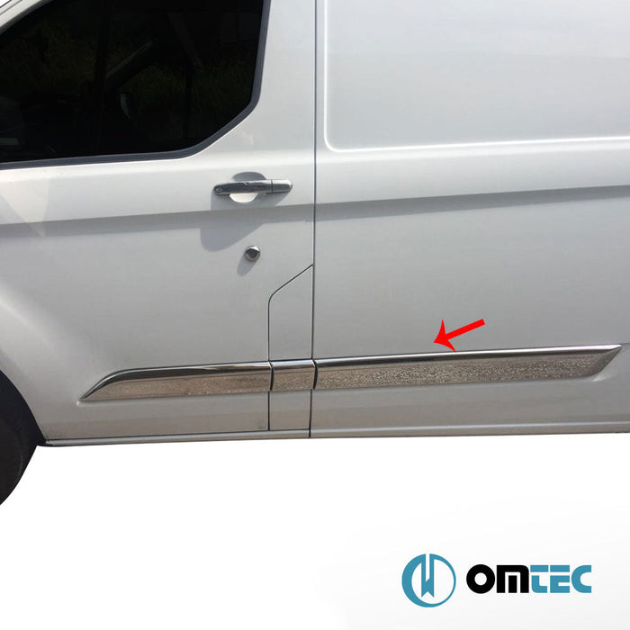 Yan Kapı Çıtası 5 Prç. Paslanmaz Çelik (Parlak) - Ford Tourneo Custom - VAN V362 - (2013 - 2023)