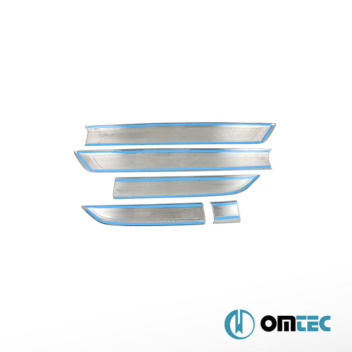 Yan Kapı Çıtası 5 Prç. Paslanmaz Çelik (Parlak) - Ford Tourneo Custom - VAN V362 - (2013 - 2023)