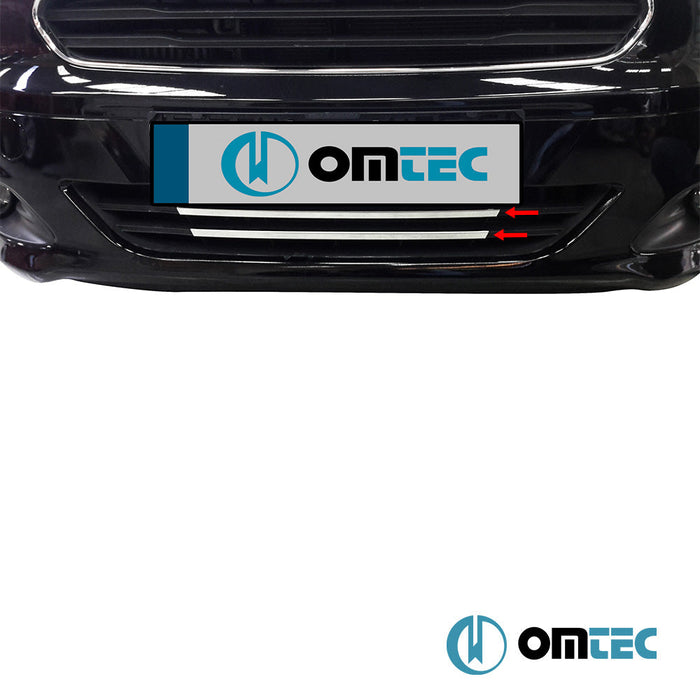 Ön Tampon Çıtası 2 Prç. P.Çelik (Parlak) - Ford Tourneo Courier - MVN I PRE - FL - (2014 - 2018)