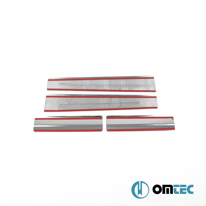 Exclusive Kapı Eşiği 4 Prç. Paslanmaz Çelik (Parlak) - Ford Tourneo Courier - MVN I PRE - FL - (2014 - 2018)