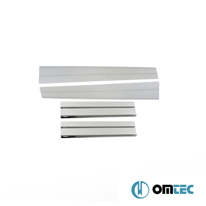 Norm Kapı Eşiği 4 Prç. Paslanmaz Çelik (Parlak) - Ford Tourneo Courier - MVN I - (2014 - )