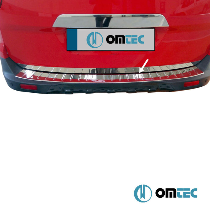 Arka Tampon Eşiği Paslanmaz Çelik (Parlak) - Renault Clio - SW BH - (2012 - 2018)