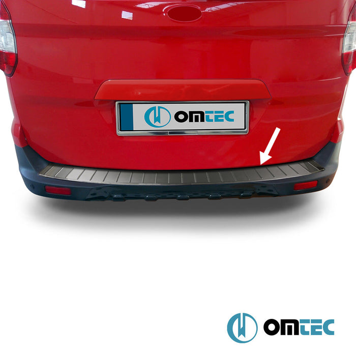 Arka Tampon Eşiği Paslanmaz Çelik (Siyah) - Renault Clio - SW BH - (2012 - 2018)