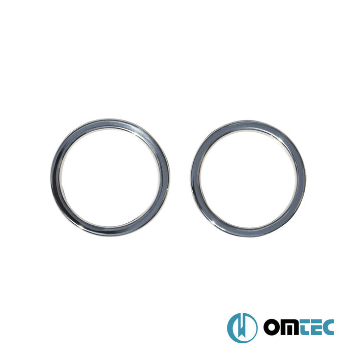 Sis Farı Çerçevesi 2 Prç. P.Çelik (Parlak) - Ford Tourneo Courier - MVN I PRE - FL - (2014 - 2018)