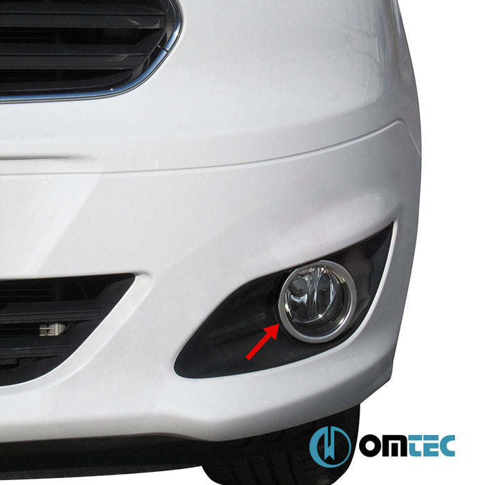 Sis Farı Çerçevesi 2 Prç. P.Çelik (Parlak) - Ford Tourneo Courier - MVN I PRE - FL - (2014 - 2018)